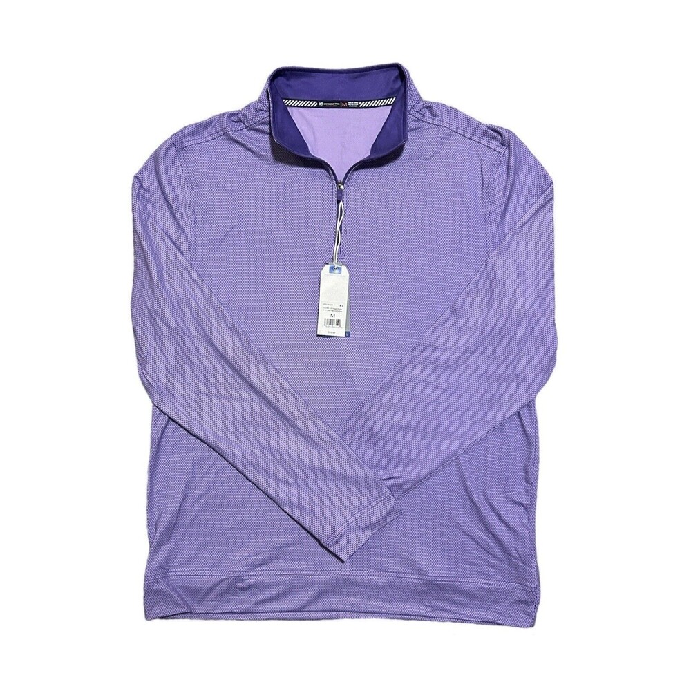 Southern Tide Purple Edgecrest Cruiser Quarter Zip Golf Pullover Size M NWT